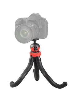 لوازم جانبی فیلم‌برداری و عکاسی سایر Mini Flexible Tripod Octopus Spider Stand Holder Black 