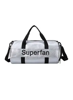 چمدان و ساک مسافرتی ساک مسافرتی Zipper Closure Large Capacity Duffel Bag Silver 