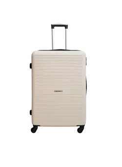 چمدان و ساک مسافرتی چمدان تک TravelWay Lightweight Checked Suitcase Luggage Trolley - Hardshell Suitcase for 40kg Spinner Luggage for Travel | ABS Material with 4 Spinner Wheels (White, 32 Inches (81 cm)) 
