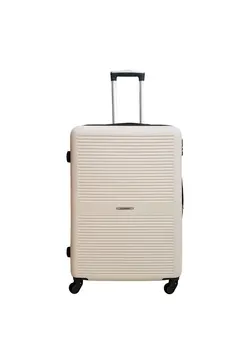 چمدان و ساک مسافرتی چمدان تک TravelWay Lightweight Carryon Luggage Bag - Hardshell Hand Carry Spinner Luggage for Travel | ABS Luggage with 4 Spinner Wheels (White, 20 Inches (51 cm)) 