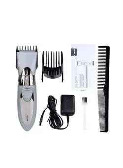 مردانه ماشین اصلاح Rechargeable Washable Electric Hair Clipper Grey/Silver 18.5x5.9x4cm 
