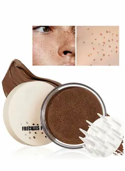 زیبایی و آرایش سایر Freckle Cushion Natural Like Makeup Fake Freckles Pen Waterproof Long Lasting Quick Dry for All Skin, Get Stars in one press, Light Brown 