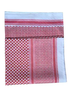 لباس بافت و شال گردن Casual Scarf Red/White 