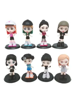 فیگور و مجسمه مجسمه و اکسسوری 8-Piece Blackpink Model Figure Toy 