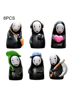 فیگور و مجسمه مجسمه و اکسسوری 6-Piece Exquisite Anime Design No Face Man Model 