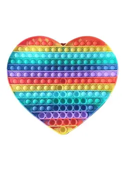 گجت، فیجت و سرگرمی پاپ ایت Heart Shape Sensory Bubble Push Fidget Toy 
