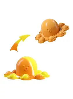گجت، فیجت و سرگرمی اسپینر Silicone Double-Sided Flip Octopus Stress Relief Fidget Toy 