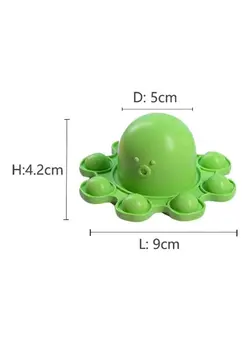 گجت، فیجت و سرگرمی اسپینر Double Sided Flipped Octopus Fidget Toy 