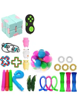 گجت، فیجت و سرگرمی پاپ ایت Push Bubble Sensory Fidget Toy Set 