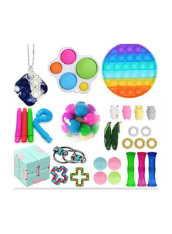 گجت، فیجت و سرگرمی پاپ ایت Push Bubble Sensory Fidget Toy Set 
