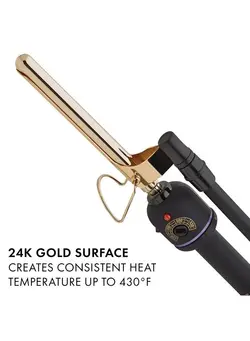 اتو مو فر کننده Hot Tools Pro Artist 24K Gold Marcel Iron | Long Lasting Curls, Waves (1/2 in) 