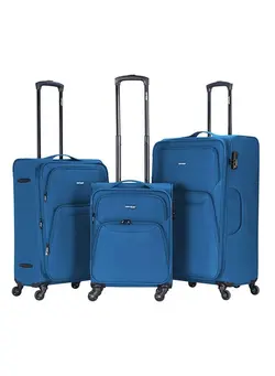 چمدان و ساک مسافرتی ست چمدان Set of 3 Light Weight Polyester Jacqard Trolley Luggage With Number Lock 20,24,28 Inches 
