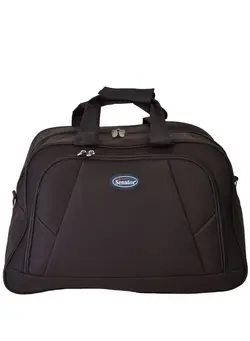 Travel Duffle Bag for Unisex Lightweight Nylon Bag Multi Pocket Water & Scratch Resistant Adjustable Shoulder Strap Weekend Bag Convenient Carry On Luggage for Camping Training 34L Brown EA220 