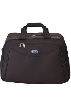 Travel Duffle Bag for Unisex Lightweight Nylon Bag Multi Pocket Water & Scratch Resistant Adjustable Shoulder Strap Weekend Bag Convenient Carry On Luggage for Camping Training 34L Brown EA218 