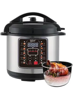 پلوپز، زودپز و آرام‌پز زودپز 9L-9007 Multifunctional Stainless Steel Electric Pressure Cooker 