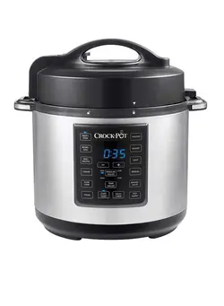 پلوپز، زودپز و آرام‌پز زودپز 12-In-1 Stainless Steel Programmable Express Multi Pressure Cooker 5.6 L CSC051 Silver/Black 