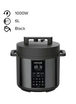پلوپز، زودپز و آرام‌پز زودپز 9 In 1 Multi Use Instant Programmable Electric Smart Pot 2 Pressure Cooker 6 L 1000 W SP204K Black 