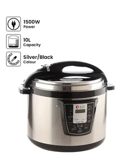 پلوپز، زودپز و آرام‌پز زودپز Electric Pressure Cooker 10 L 1500 W DLC-3021-10 Silver/Black 