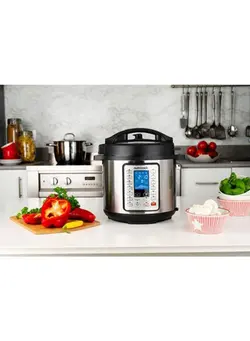 پلوپز، زودپز و آرام‌پز زودپز 10-In-1 Smart Pot Prime Multi Use Electric Pressure Cooker 6.0 L 1000.0 W NC-SPPR6 Silver/Black 