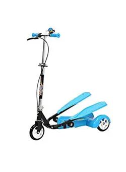 ماشین‌های سواری، سه چرخه و اسکوتر اسکیت Smart Dual Pedal 3 Wheel Scooter For Kids Toys Blue 