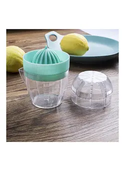 ظروف و تجهیزات آشپزخانه اکسسوری و تجهیزات آماده سازی Multifunctional PP Household Lemon Squeezer Green/Clear 