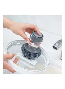 ظروف و تجهیزات آشپزخانه اکسسوری و تجهیزات آماده سازی Multifunctional Palm Scrubber Grey/Clear 9x10cm 