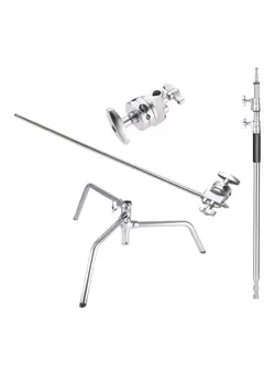 لوازم جانبی فیلم‌برداری و عکاسی سایر Max Height Master C-Stand With Turtle Base Silver 