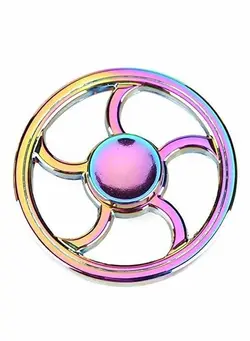 گجت، فیجت و سرگرمی اسپینر Rainbow Steering Wheel Fidget Spinner Made Up With Premium Quality For Kids And Adults 