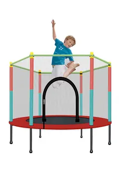 بازی‌های فضای باز و تجهیزات پارک ترامپولین Indoor Trampoline, Kids Adult Bouncer, Baby Jumper, Children Bouncers With Guardrail Fitness, Thick Spring, Anti-Skid Shock Absorption 