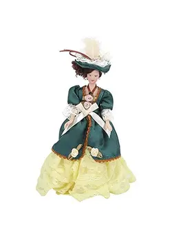 عروسک و لوازم  جانبی سایر 112 Exquisite Doll House Victorian Lady Women Miniature Porcelain Dolls Doll House Decoration 