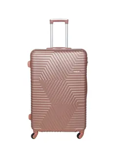 چمدان و ساک مسافرتی چمدان تک Siddique Lightweight 24 inch Checked Suitcase Luggage for 20 kg - Hardshell Suitcase Spinner Luggage for Travel | ABS Luggage with 4 Spinner Wheels (Rose Gold, 24 Inches (61 cm)) 