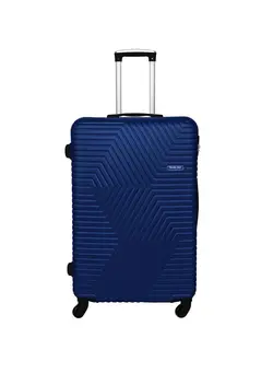 چمدان و ساک مسافرتی چمدان تک TravelWay Lightweight Checked Suitcase Luggage Trolley - Hardshell Suitcase for 30kg Spinner Luggage for Travel | ABS Material with 4 Spinner Wheels (Admiral Blue, 28 Inches (71 cm)) 