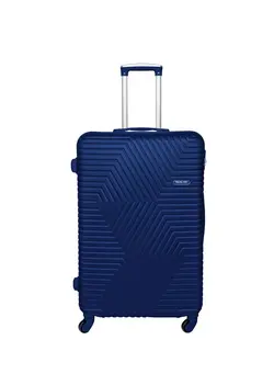 چمدان و ساک مسافرتی چمدان تک TravelWay Lightweight 24 inch Checked Suitcase Luggage for 20 kg - Hardshell Suitcase Spinner Luggage for Travel | ABS Luggage with 4 Spinner Wheels (Admiral Blue, 24 Inches (61 cm)) 
