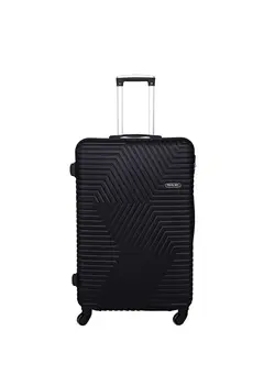 چمدان و ساک مسافرتی چمدان تک TravelWay Lightweight Carry On Luggage Travel Trolley - Hardshell Hand Carry Spinner Luggage for Travel | ABS Luggage with 4 Spinner Wheels (Shine Black, 20 Inches (51 cm)) 