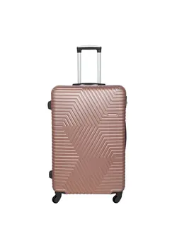 چمدان و ساک مسافرتی چمدان تک TravelWay Lightweight Checked Suitcase Luggage Trolley - Hardshell Suitcase for 30kg Spinner Luggage for Travel | ABS Material with 4 Spinner Wheels (Rose Gold, 28 Inches (71 cm)) 