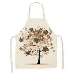 ظروف و تجهیزات آشپزخانه اکسسوری و تجهیزات آماده سازی 2 Pieces Printed Tree Pattern Cartoon Household Apron white 38x47cm 
