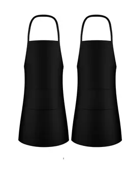 ظروف و تجهیزات آشپزخانه اکسسوری و تجهیزات آماده سازی Kitchen Apron Water And Oil Resistant Apron Neck Strap 2 Front Pockets Durable Kitchen Apron2 