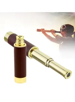 دوربین فیلم‌برداری و عکاسی تلسکوپ و میکروسکوپ 25X30 Single Pirate Telescope Retro Pirate Telescopic Mini Monocular Optics Telescope 