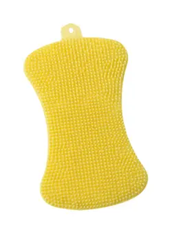 ظروف و تجهیزات آشپزخانه اکسسوری و تجهیزات آماده سازی Silicone Dish Cleaning Brush Yellow 12.4x6.7x1.5cm 