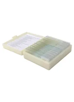 دوربین فیلم‌برداری و عکاسی تلسکوپ و میکروسکوپ 25-Piece Portable Biological Glass Sample Microscope Slides Set Clear 