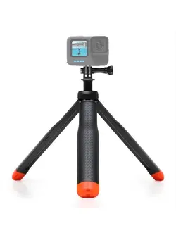 لوازم جانبی فیلم‌برداری و عکاسی اکسسوری حرفه‌ای 4-in-1 Floating Selfie Stick for GoPro Hero 11, 10, 9, 8, 7, 6, 5, 4, 3, Max, Fusion, Session, DJI OSMO, AKASO, Insta360 - Use as Floating Handle, Extendable Monopod, Hand Grip, Tripod Stand 