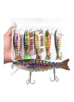 ماهیگیری طعمه و قلاب 5 Piece Hippopy Bionic Fishing Lure 