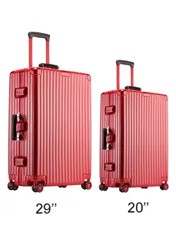 چمدان و ساک مسافرتی چمدان تک Set of 2 Premium Expandable Aluminum Frame ABS & PC Suitcase 20 Inch And 29 Inch 