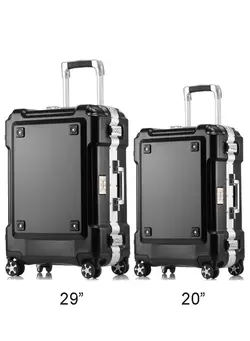 چمدان و ساک مسافرتی چمدان تک Set of 2 Premium Expandable Aluminum Frame ABS & PC Suitcase 20 Inch And 29 Inch 
