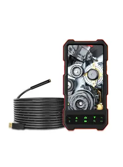 دوربین فیلم‌برداری و عکاسی تلسکوپ و میکروسکوپ Industrial Endoscope 1080P Borescope with 6 LED Lights 4.5-inch IPS Color Display Snake Camera IP67 Waterproof 2 Million Pixels Inspection Camera with TF Card Slot for Home Pipes 
