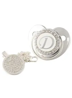 تغذیه و نگهداری کودک پستانک Baby Letter Shiny Diamond Pacifier 