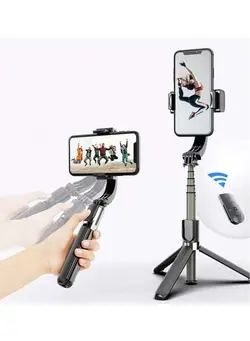 لوازم جانبی فیلم‌برداری و عکاسی سایر Gimbal Stabilizer for Smartphone L08 Handheld Gimbal with 360°Auto Balance Ant Shake Remote Wireless Bluetooth Selfie Stick Pan-tilt Tripod 