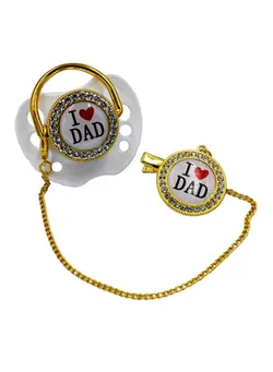 تغذیه و نگهداری کودک پستانک Love Flag Bling Baby Pacifier 