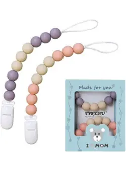 تغذیه و نگهداری کودک پستانک Teething Pacifier Clip Set 