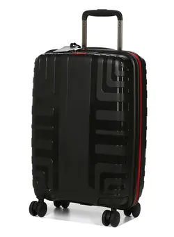 چمدان و ساک مسافرتی چمدان تک Crossline PP Hard Expandable Cabin Luggage Trolley 55cm Black 